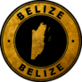 Gold Emblem Of Belize Sticker