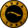 Gold Emblem Of Cuba Sticker