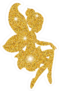 Gold Glittering Fairy Silhouette Sticker