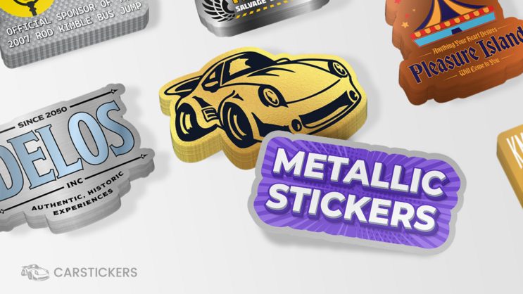 Gold Metallic Sticker With Brewery Logo