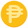 Gold Philippine Peso Sticker