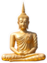 Golden Buddha Statue Sticker