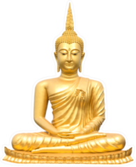 Golden Buddha Sticker