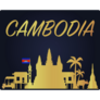 Golden Cambodia Sticker