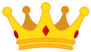 Golden Crown Cartoon Icon Sticker