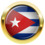 Golden Cuba Badge Sticker