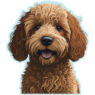 Golden Doodle Sticker