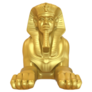 Golden Egyptian Sphinx Statue Sticker