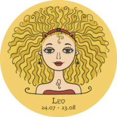 Golden Girl Leo Zodiac Sign Sticker