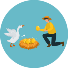 Golden Goose Eggs Sticker