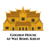 Golden House At Wat Rong Khun Thailand Illustration Sticker