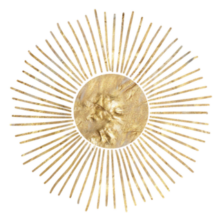 Golden Luxurious Celestial Sun Sticker