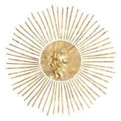 Golden Luxurious Celestial Sun Sticker