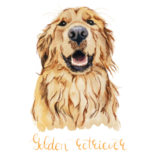 Golden Portrait Text Sticker