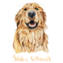 Golden Portrait Text Sticker