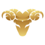 Golden Ram Icon Sticker