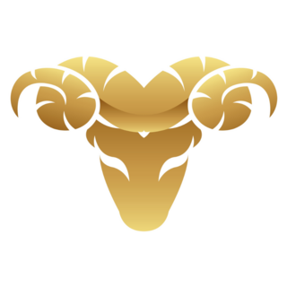 Golden Ram Icon Sticker