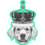 Golden Retriever Crown Sticker