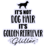 Golden Retriever Glitter Sticker