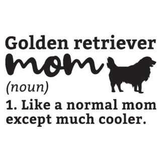 Golden Retriever Mom Sticker