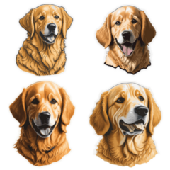 Golden Retriever Sticker Sheet