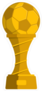 Golden Soccer Trophy Sticker