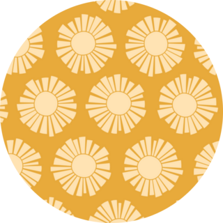 Golden Sunshine Pattern Sticker