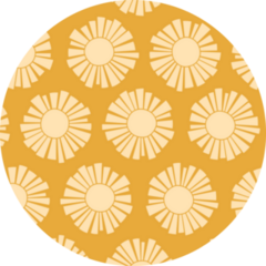 Golden Sunshine Pattern Sticker