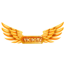Golden Victory Wings Sticker
