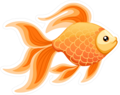 Goldfish Aquarium Sticker