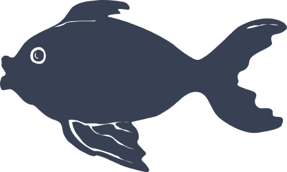 Goldfish Fish Swimming Left Sticker