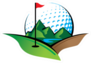 Golf Ball and Scenic Views Sticker