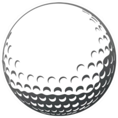 Golf Ball Close-up Sticker