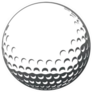 Golf Ball Close-up Sticker