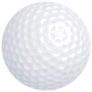 Golf Ball Isolated On White Sticker