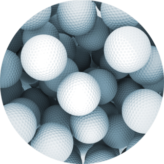 Golf Balls Background Sticker
