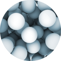 Golf Balls Background Sticker