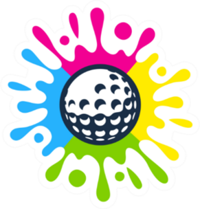 Golf Paint Icon Sticker