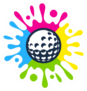 Golf Paint Icon Sticker