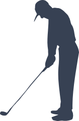 Golfer Preparing Sticker