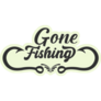 Gone Fishing Logo Sticker