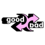 Good & Bad Text Inspired By Popular Y2k Aesthetic Sticker