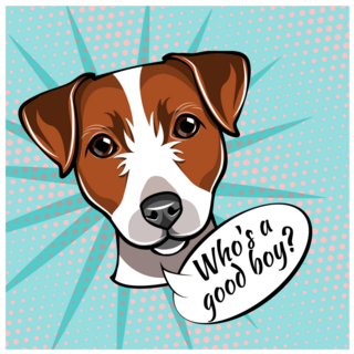 Good Boy Terrier Sticker