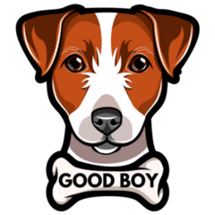 Good Boy Terrier Sticker