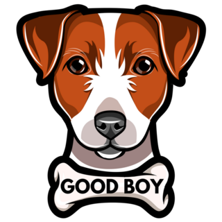 Good Boy Terrier Sticker
