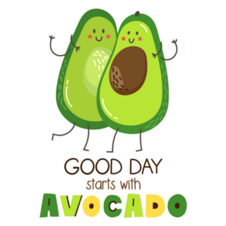 Good Day Starts With Avocado Sticker
