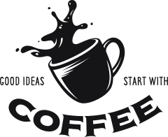Good Ideas Start With Coffee Sticker