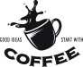 Good Ideas Start With Coffee Sticker
