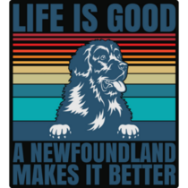 Good Life Newfie Sticker 