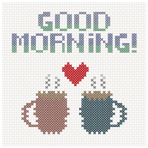 Good Morning Stitch Sticker